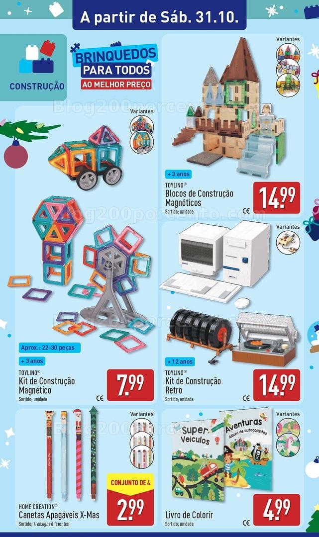 Antevisão Folheto ALDI Brinquedos Promoções de 28 outubro a 1 novembro